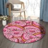 Donut Round Carpet Floor Rug Living Room Bedroom Decor Round Area Rug Carpet