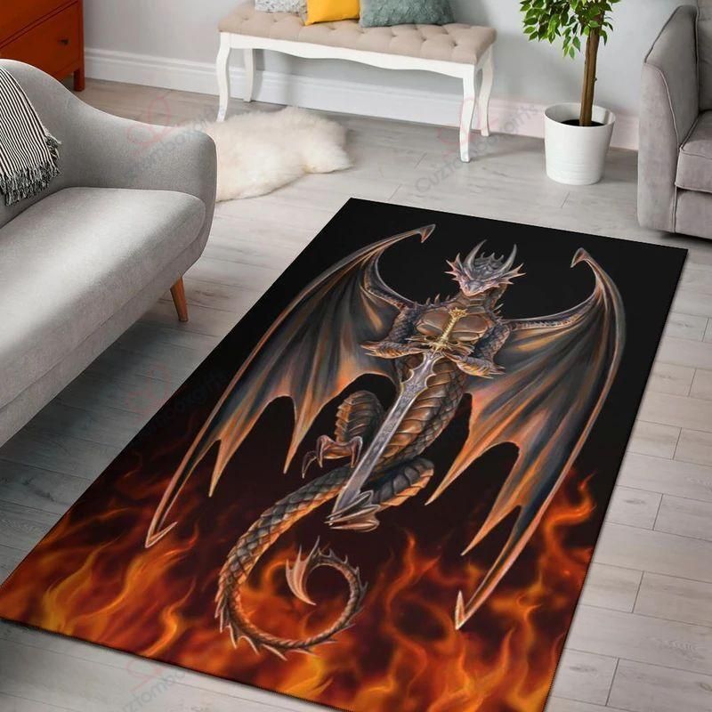Dragon And Fire Rug Sport Decor Gift Floor Decor Living Room Carpet Rug Area Rug - c7360f36f2bd Dragon And Fire Rug Sport Decor Gift Floor Decor Living Room Carpet Rug Area Rug - c7360f36f2bd