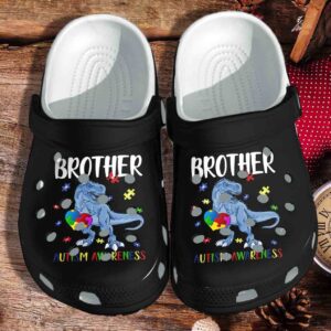 Dragon Autism Awareness Shoes Crocs Clog Gift For Boy Girl – Puzzle Clog Birthday Gift For Brother Sister