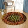Dragon Celtic Round Carpet Floor Rug Living Room Bedroom Decor Round Area Rug Carpet