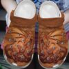 Dragon Personalize Clog Custom Crocs Fashionstyle Comfortable For Women Men Kid Print 3D Whitesole Wooden Dragon