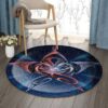 Dragon Star Round Carpet Floor Rug Living Room Bedroom Decor Round Area Rug Carpet