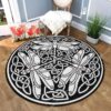 Dragonfly Inspired Round Carpet Floor Rug Living Room Bedroom Decor Round Area Rug Carpet