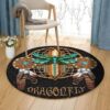 Dragonfly Native Round Carpet Floor Rug Living Room Bedroom Decor Round Area Rug Carpet