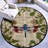 Dragonfly Newspaper 1 Round Carpet Floor Rug Living Room Bedroom Decor Round Area Rug Carpet