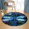 Dragonfly Painting 10 Round Carpet Floor Rug Living Room Bedroom Decor Round Area Rug Carpet