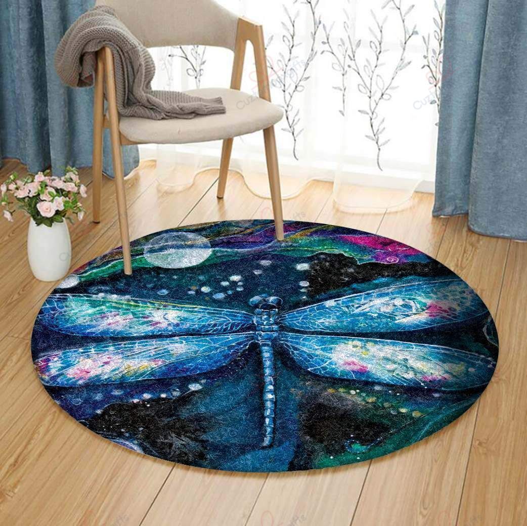 Dragonfly Painting 10 Round Carpet Floor Rug Living Room Bedroom Decor Round Area Rug Carpet Dragonfly Painting 10 Round Carpet Floor Rug Living Room Bedroom Decor Round Area Rug Carpet