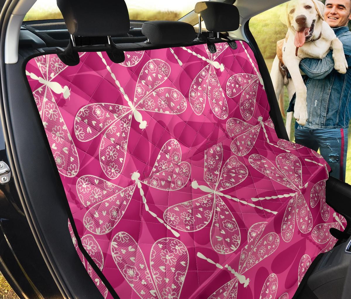Dragonfly Pink Pattern Car Back Seat Cover Dog Car Seat Covers - d3370c102892 Dragonfly Pink Pattern Car Back Seat Cover Dog Car Seat Covers - d3370c102892