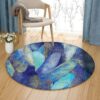 Dragonfly Wings Round Carpet Floor Rug Living Room Bedroom Decor Round Area Rug Carpet