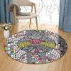 Dream Turtle Round Carpet Floor Rug Living Room Bedroom Decor Round Area Rug Carpet