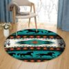 Dreamcatcher Horses Round Carpet Floor Rug Living Room Bedroom Decor Round Area Rug Carpet