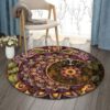 Dreamcatcher Moon Flower Round Carpet Floor Rug Living Room Bedroom Decor Round Area Rug Carpet