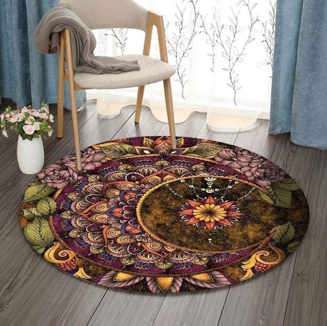 Dreamcatcher Moon Flower Round Carpet Floor Rug Living Room Bedroom Decor Round Area Rug Carpet Dreamcatcher Moon Flower Round Carpet Floor Rug Living Room Bedroom Decor Round Area Rug Carpet