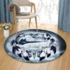 Dreamcatcher Yin Yang Wolf Round Carpet Floor Rug Living Room Bedroom Decor Round Area Rug Carpet