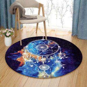 Dreamcatchers Round Carpet Floor Rug Living Room Bedroom Decor Round Area Rug Carpet
