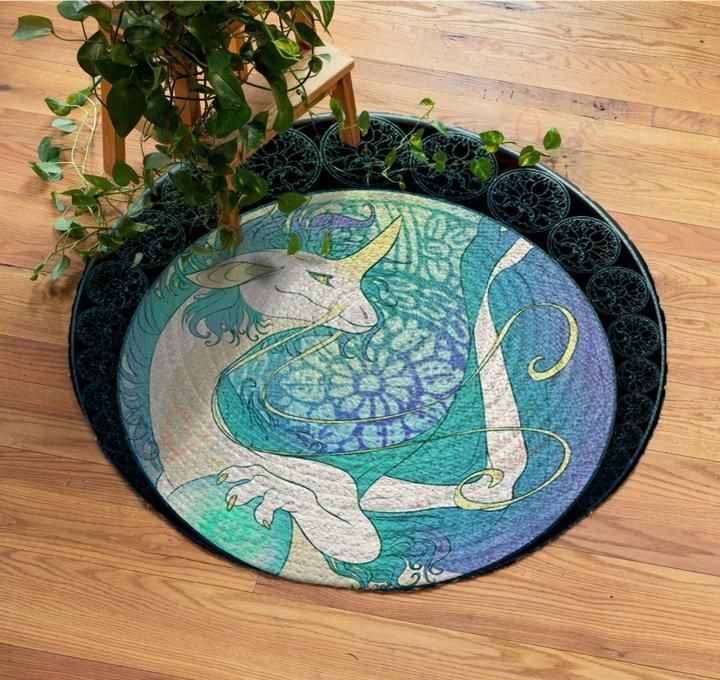 Dreaming Unicorn Round Carpet Floor Rug Living Room Bedroom Decor Round Area Rug Carpet Dreaming Unicorn Round Carpet Floor Rug Living Room Bedroom Decor Round Area Rug Carpet