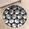 Drinks Cans Round Carpet Floor Rug Living Room Bedroom Decor Round Area Rug Carpet
