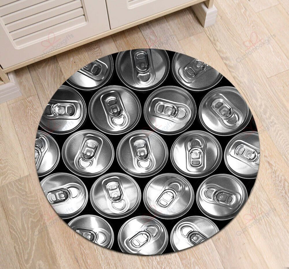 Drinks Cans Round Carpet Floor Rug Living Room Bedroom Decor Round Area Rug Carpet Drinks Cans Round Carpet Floor Rug Living Room Bedroom Decor Round Area Rug Carpet