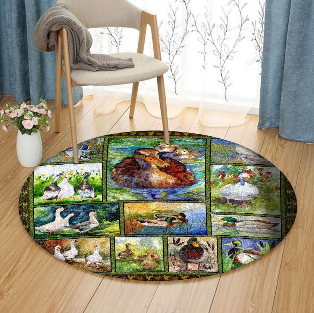 Duck Life Round Carpet Floor Rug Living Room Bedroom Decor Round Area Rug Carpet Duck Life Round Carpet Floor Rug Living Room Bedroom Decor Round Area Rug Carpet