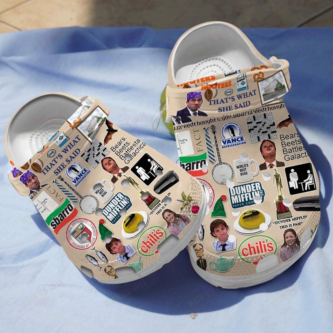 Dunder Mifflin Crocs Clog Classic Clogs Shoes Dunder Mifflin Crocs Clog Classic Clogs Shoes