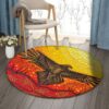Eagle And Sun Round Carpet Floor Rug Living Room Bedroom Decor Round Area Rug Carpet