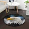 Eagle Face 1 Round Carpet Floor Rug Living Room Bedroom Decor Round Area Rug Carpet