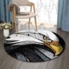 Eagle Face Round Carpet Floor Rug Living Room Bedroom Decor Round Area Rug Carpet