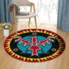 Eagle Native American Round Carpet Floor Rug Living Room Bedroom Decor Round Area Rug Carpet