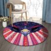 Eagle Native Round Carpet Floor Rug Living Room Bedroom Decor Round Area Rug Carpet