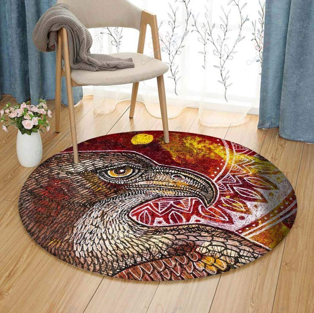 Eagle Painting 2 Round Carpet Floor Rug Living Room Bedroom Decor Round Area Rug Carpet Eagle Painting 2 Round Carpet Floor Rug Living Room Bedroom Decor Round Area Rug Carpet