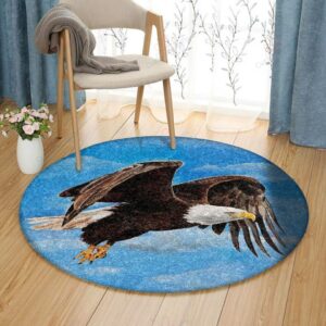 Eagle Painting 5 Round Carpet Floor Rug Living Room Bedroom Decor Round Area Rug Carpet