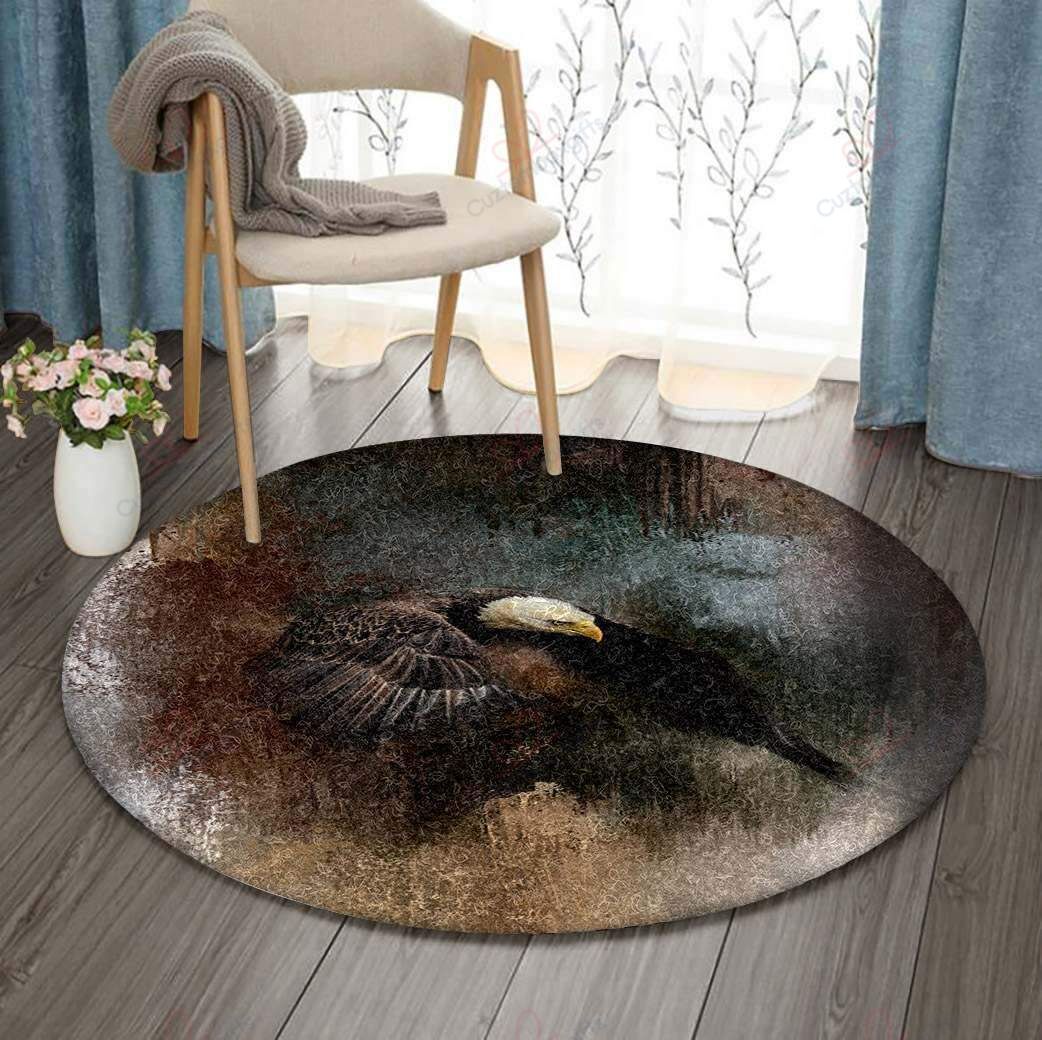 Eagle Painting Round Carpet Floor Rug Living Room Bedroom Decor Round Area Rug Carpet Eagle Painting Round Carpet Floor Rug Living Room Bedroom Decor Round Area Rug Carpet