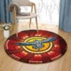 Eagle Pattern 1 Round Carpet Floor Rug Living Room Bedroom Decor Round Area Rug Carpet