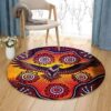 Eagle Pattern 4 Round Carpet Floor Rug Living Room Bedroom Decor Round Area Rug Carpet