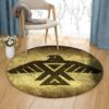 Eagle Symbol Round Carpet Floor Rug Living Room Bedroom Decor Round Area Rug Carpet