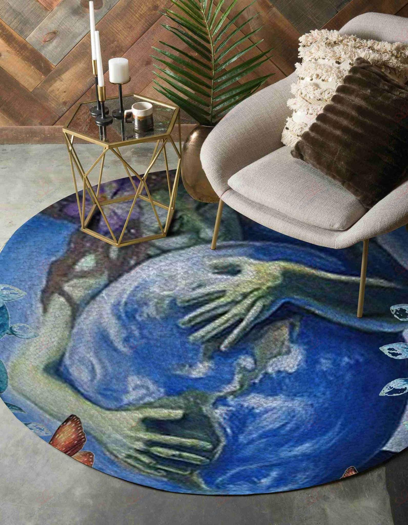 Earth Round Carpet Floor Rug Living Room Bedroom Decor Round Area Rug Carpet Earth Round Carpet Floor Rug Living Room Bedroom Decor Round Area Rug Carpet