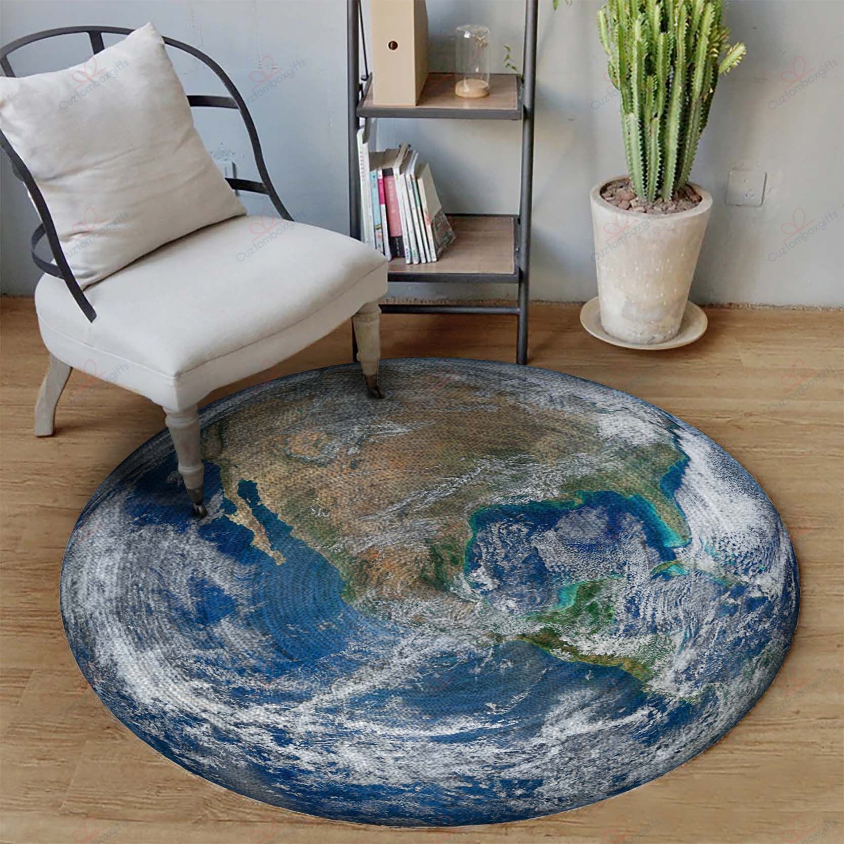 Earth Map Round Carpet Floor Rug Living Room Bedroom Decor Round Area Rug Carpet Earth Map Round Carpet Floor Rug Living Room Bedroom Decor Round Area Rug Carpet