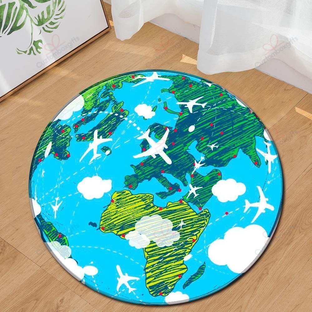 Earth Planet Round Carpet Floor Rug Living Room Bedroom Decor Round Area Rug Carpet Earth Planet Round Carpet Floor Rug Living Room Bedroom Decor Round Area Rug Carpet