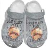 Eat Sleep Play Baseball Crocs Clog For Batter – Baseball Ball Shoes Crocbland Clog For Men Women