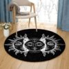 Eclipse Round Carpet Floor Rug Living Room Bedroom Decor Round Area Rug Carpet