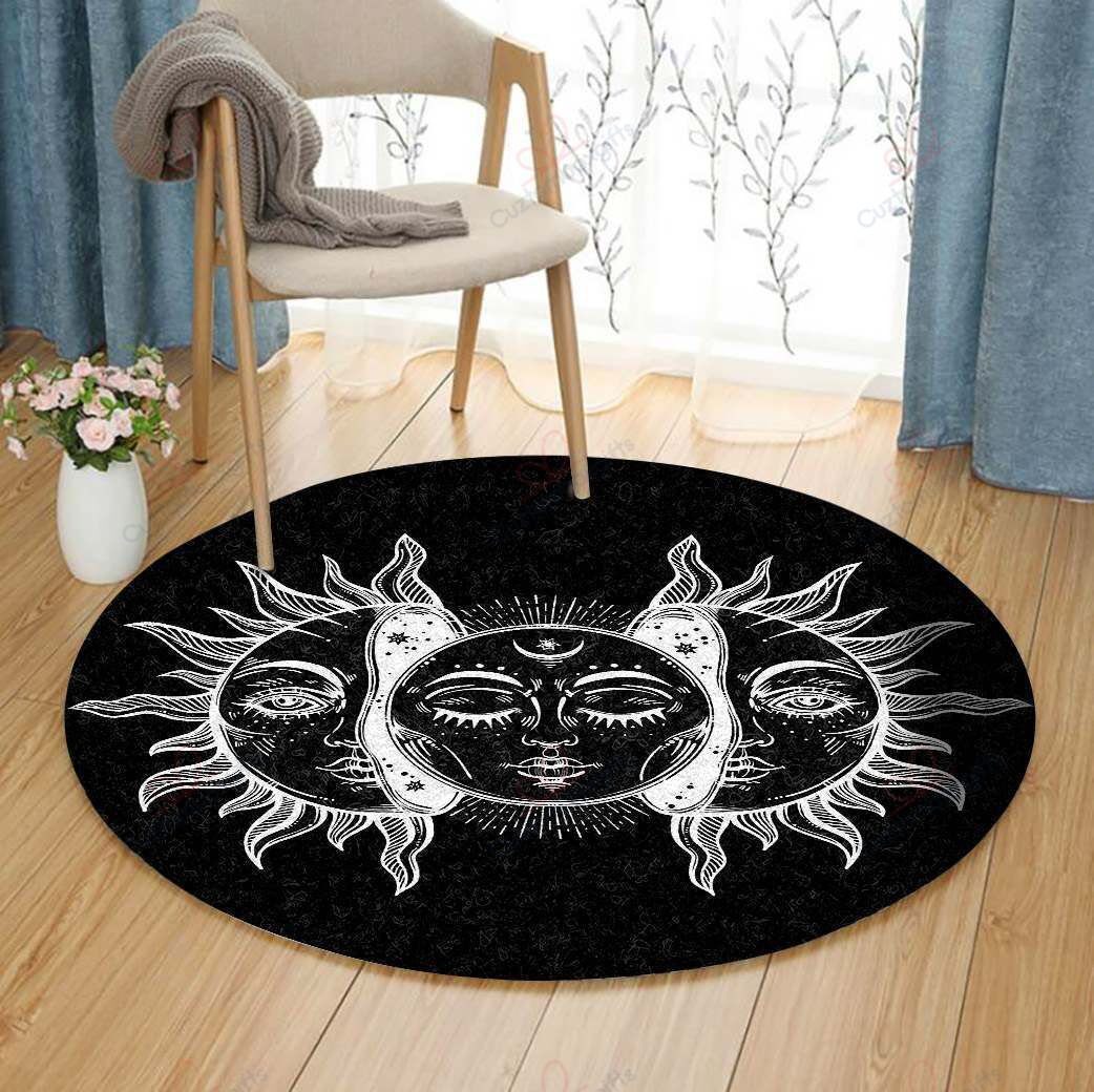 Eclipse Round Carpet Floor Rug Living Room Bedroom Decor Round Area Rug Carpet Eclipse Round Carpet Floor Rug Living Room Bedroom Decor Round Area Rug Carpet