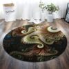 Eddy Pattern Round Carpet Floor Rug Living Room Bedroom Decor Round Area Rug Carpet