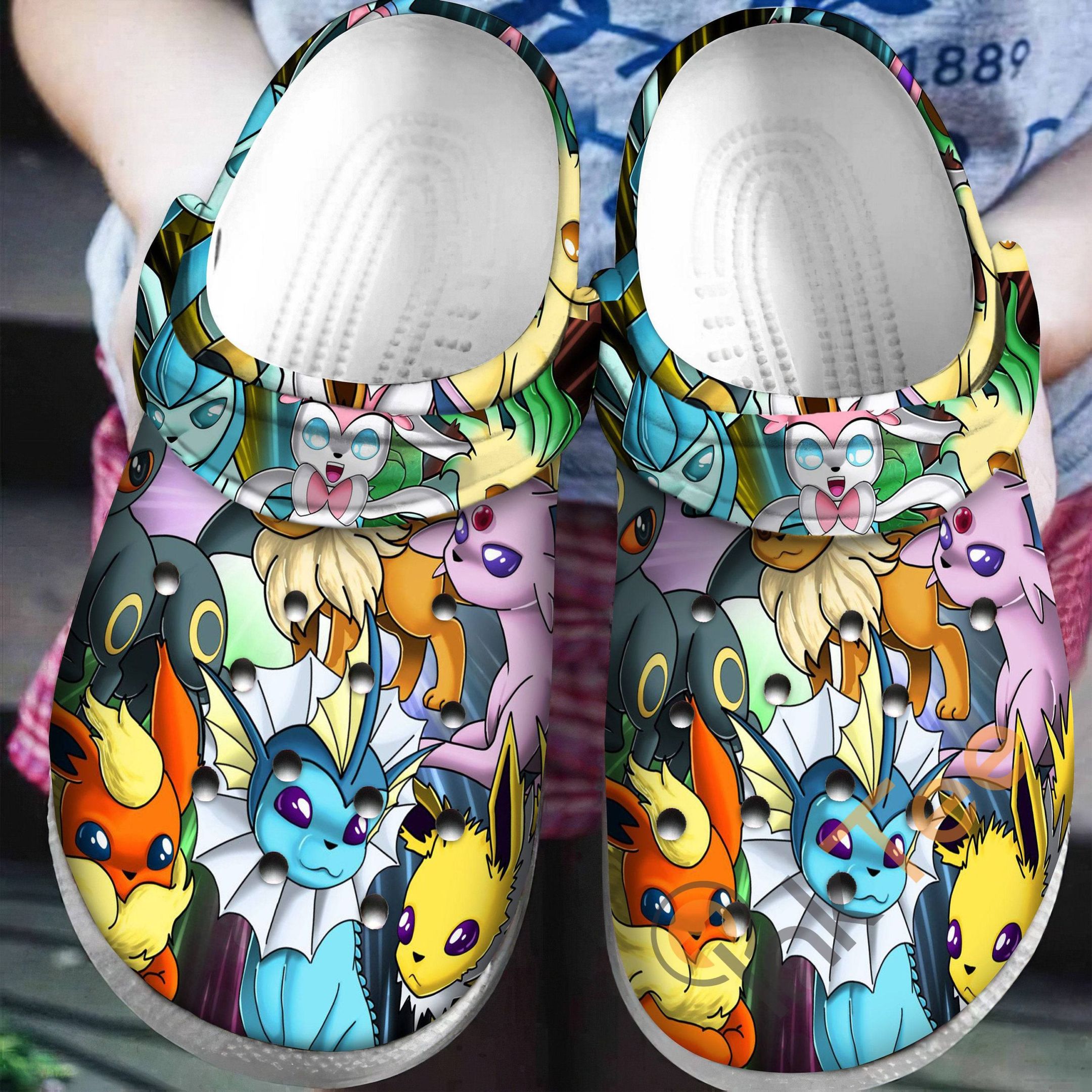 Eevee Collab Pokemon Sku30 Crocs Crocband Clog Comfortable For Mens Womens Classic Clog Water Shoes Eevee Collab Pokemon Sku30 Crocs Crocband Clog Comfortable For Mens Womens Classic Clog Water Shoes