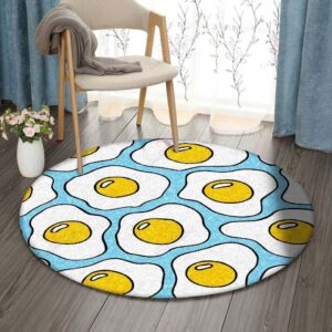 Eggs Round Carpet Floor Rug Living Room Bedroom Decor Round Area Rug Carpet