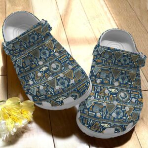 Egypt Crocs Clog Classic Clog Egypt Pattern Shoes