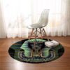 Egyptian Sphynx Cat Round Carpet Floor Rug Living Room Bedroom Decor Round Area Rug Carpet