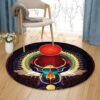 Egypts Carabeo Egizio Round Carpet Floor Rug Living Room Bedroom Decor Round Area Rug Carpet