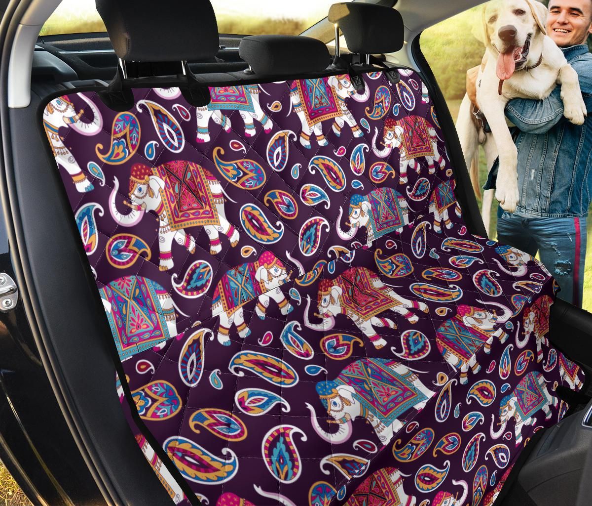 Elephant Indian Pattern Car Back Seat Cover Dog Car Seat Covers - 9ff8d6e8eb82 Elephant Indian Pattern Car Back Seat Cover Dog Car Seat Covers - 9ff8d6e8eb82