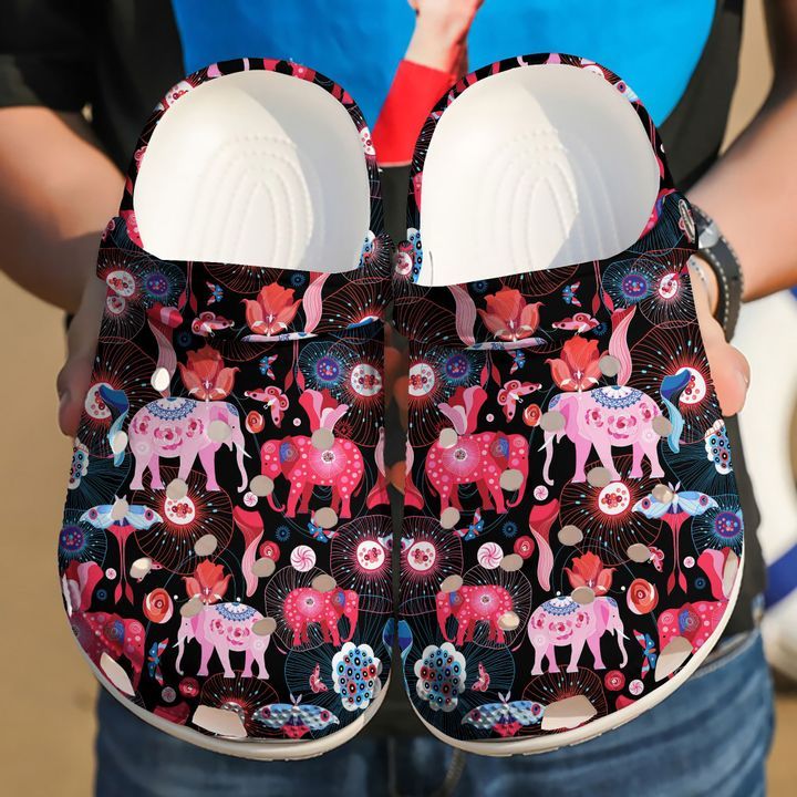Elephant Pattern Sku 927 Crocs Crocband Clog Comfortable For Mens Womens Classic Clog Water Shoes Elephant Pattern Sku 927 Crocs Crocband Clog Comfortable For Mens Womens Classic Clog Water Shoes