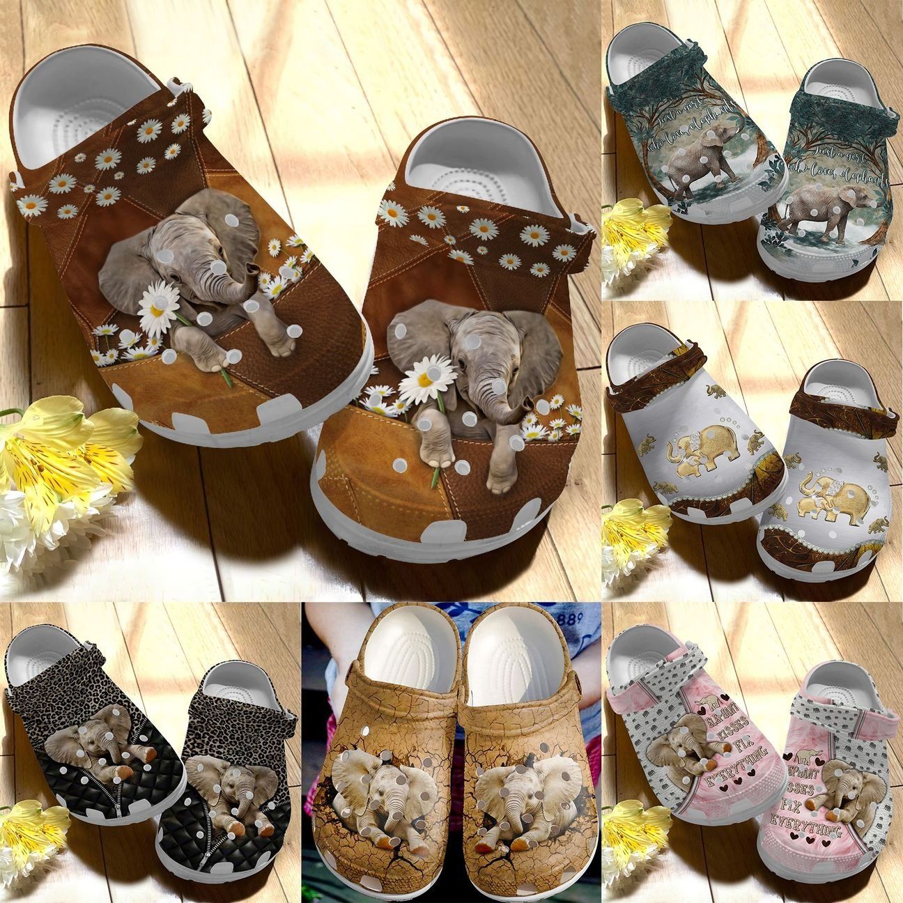 Elephant Personalize Clog Custom Crocs Fashionstyle Comfortable For Women Men Kid Print 3D Elephant Kisses Elephant Personalize Clog Custom Crocs Fashionstyle Comfortable For Women Men Kid Print 3D Elephant Kisses